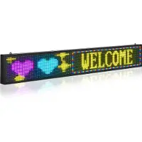 Vevor Enseigne Lumineuse LED Programmable 131x19 cm