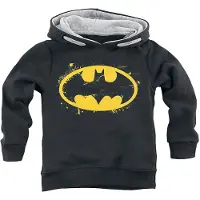 Batman Sweat-shirt à capuche DC Comics de - Enfants - Logo Spray - 116 - 164 - pour Enfants - noir - Taille 12 Ans