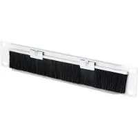Renkforce RF-4759820 254 mm 25,40cm (10") Panneau brosse pour armoire réseau Montage fixe Convient pour profondeur d'armoire : à partir de 300 mm Gris (RF-4759820)