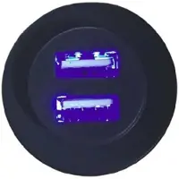 Sutars Ip65 Illuminated Usb Plug 5a Violet