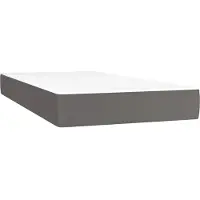 vidaXL Matelas enfant à poches, gris, 80X160 cm, Lumarko