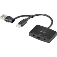 Renkforce RF-AA-200 Carte son 2.0, Prises casque externes, Carte son, Noir