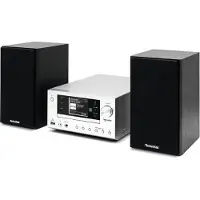 Technisat Viola 710 CD IR (Bluetooth, WiFi, Lecteur de CD, 2x 20 W), Chaîne stéréo, Argent