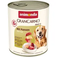 Animonda GranCarno Gran Carno Adult with Tripe Pâtée avec rumen pour chiens adultes 6x800 g