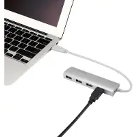 Renkforce Hub 4 ports USB 3.0 avec boîtier aluminium Aluminium (1234385)