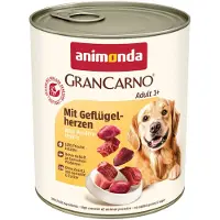 Animonda GranCarno GranCarno Porc avec des cœurs de volaille 12x800 g