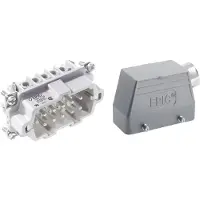 Lapp Jeu de connecteurs de câbles EPICKIT H-BE 10 75009641 10 + vis PE 1 jeu, Câble + prise électronique, Gris