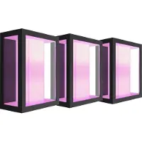Philips Hue Impress Applique Murale White and Color Noir Large Lot de 3