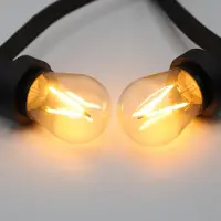 LumenXL Kit guirlande guinguette avec ampoules LED à filament de 3 watts, dimmables