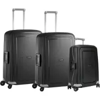 Samsonite S'Cure Valise à 4 Roulettes 69 + 69 + 55 cm Black Set de Valises