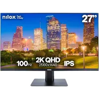 Nilox NXMM272K112 écran plat de PC 68,6 cm (27") 2560 x 1440 pixels 2K LED Noir
