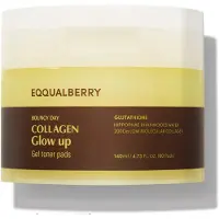 Eqqualberry Tampons en Gel Collagène - Tampons Jelly Coréens Éclaircissants, 4,73 FL.OZ