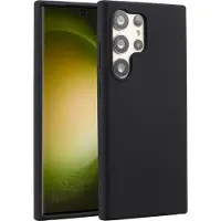 Accezz Coque Liquid Silicone Samsung Galaxy S23 Ultra - Noir