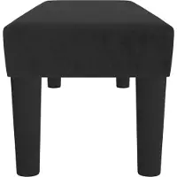 vidaXL Banc Noir 100x30x30 cm Velours