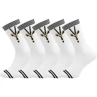 Unabux Chaussettes 'Touchdown' beige / noir / blanc