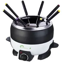 Little Balance Collection Hiver Happy Fondue 8 - Fondue - 2 litres - 800 Watt - blanc et noir