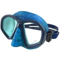 Spetton Matt Fussion Camo 2.0 Silicone Spearfishing Mask Bleu,Noir