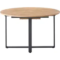 Beliani Table de repas ALEXANDRINA Marron 120/160 cm 120 cm