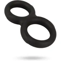 Erecto - double anneau pénien (noir)