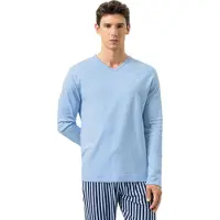 Mey T-Shirt 'Solid Night' bleu clair