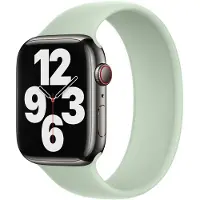 Apple Solo Strap en silicone pour l'Watch | 44/45/46/49 mm - Taille 6 - Vert minéral
