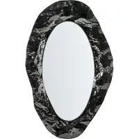 Beliani Miroir LOGNES 56 cm 95 cm Noir