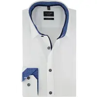 Olymp No. Six Super Slim Chemise blanc, Unicolore