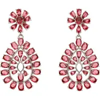 Faina Boucles d'oreilles rose / argent