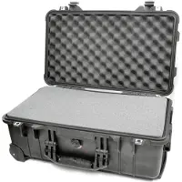 Peli 1510 Protector Case Noir Valise-Trolley avec Mousse Alvéolaire