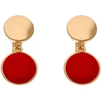 Faina Boucles d'oreilles or / rouge