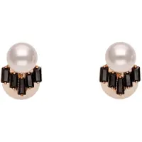 Faina Boucles d'oreilles jaune d'or / noir / blanc naturel