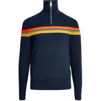 Marks & Spencer Pull-over bleu marine / jaune d'or / orange / blanc