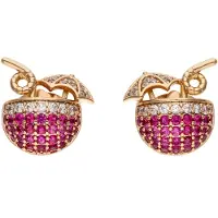 NAEMI Boucles d'oreilles or / rose / blanc