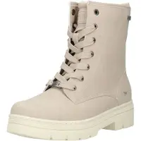 Mustang Bottines à lacets crème