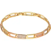 Faina Bracelet or / transparent