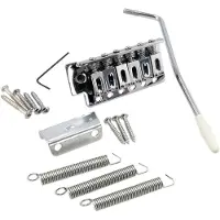 Fazley 10601 chevalet tremolo pour guitare style ST, chrome