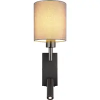 Globo Lampe de chevet Zamora noir avec un bonnet