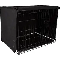District 70 Couverture de cage pour chien Gris foncé S
