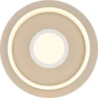 Globo Plafonnier moderne Marlenne brun sable Ø 40cm