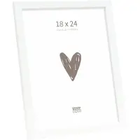 Deknudt Frames Cadre en bois Deknudt S243K1 – 18 x 24 cm, blanc, avec verre transparent