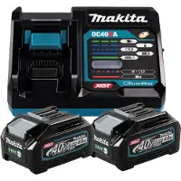 Makita Kit De Démarrage De Batterie XGT DC40RA/2xBL4040