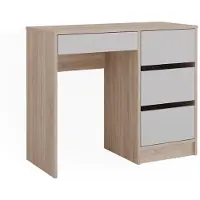 Vicco Bureau Sherry Blanc/Sonoma 90x40cm avec tiroirs, Model 43666