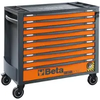 HBM Chariot à outils 9 tiroirs, RSC24AXL/9, orange