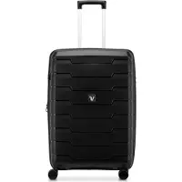 Roncato Skyline 2.0 4 roues Trolley 46.5 cm avec soufflet extensible, Noir, (78 l)