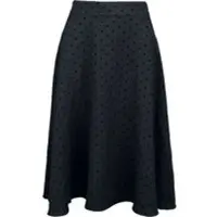 Banned Retro Jupe mi-longue Rockabilly de - Annie Rose Spot Skirt - XS - 4XL - pour Femme - noir - Taille XXL