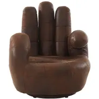 Vente-Unique.nl Fauteuil Main Pivotant Catchy En Microfibre Vieillie