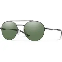Smith Transporter lunettes de soleil unies polarisées gris foncé/vert
