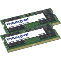 Integral - DDR5 - kit - 16 Go: 2 x 8 Go - SO DIMM 262 broches - 4800 MHz / PC5-38400 - CL40 - 1.1 V - mémoire sans tampon - non ECC