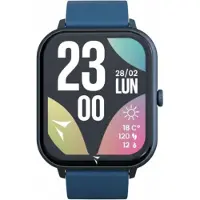 Techmade Montre digitale 'Glow Smartwatch mit passender Pochette' bleu foncé