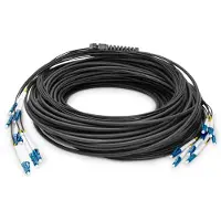 Digitus - Fouet de câble - LC/UPC monomode (S) à LC/UPC monomode (S) - 100,0m - fibre optique - 9/125 microns - G.657.A1/OS2 - sans halogène, intérieur/extérieur - noir (DK-2A338U100BK-BBB)